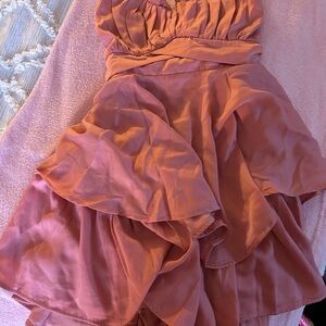 Francesca's Collections Rust Mini Dress